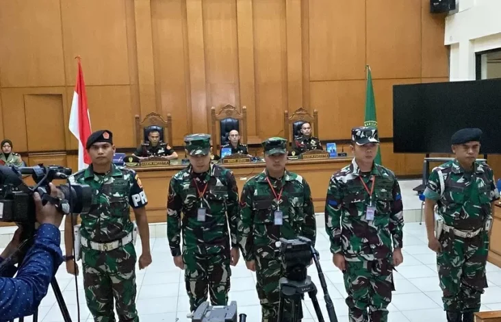 Sidang Vonis 3 Anggota TNI AL Terdakwa Penembakan Bos Rental Mobil Digelar 25 Maret 2025