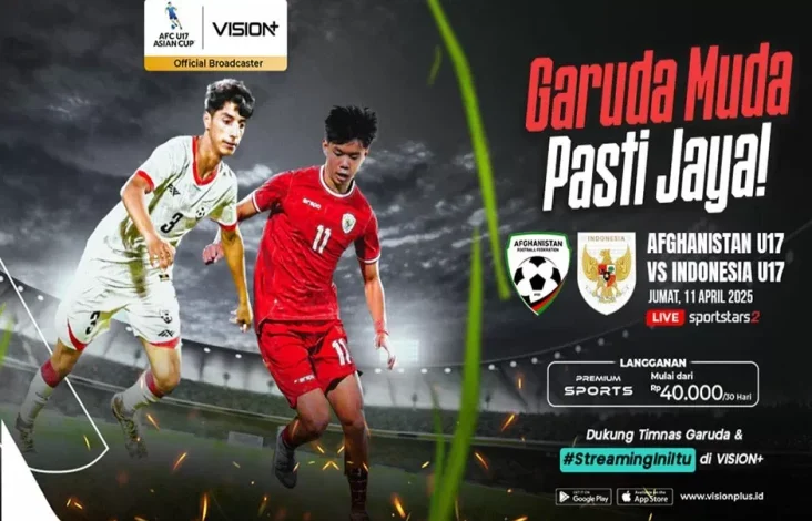 Semangat Terus Menyala! tanah tanah Afghanistan vs Indonesia Streaming di dalam pada VISION+